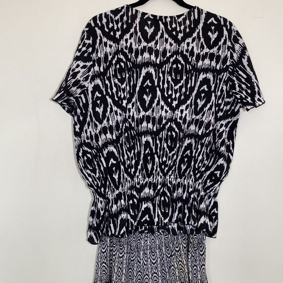 Oso casual two piece skirt, size extra, large, black, and white - Picture 3 of 10